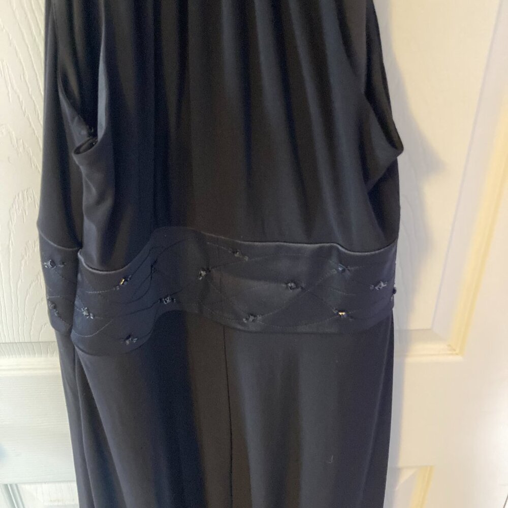 Evan Picone Cocktail Dress Black Size 8 Sleeveless - Picture 8 of 8